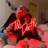 Boxtoday Til Death Wedding Neon Sign