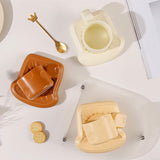 Boxtoday Toast Ceramic Cups and Saucers