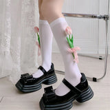 Boxtoday Gift Tulip Flower Tube Socks