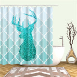 Boxtoday Bathroom Shower Curtain Animals Elephant Horse Deer Zebra Bird Fabric Waterproof Polyester Bathroom Curtain With Hooks 180X180cm