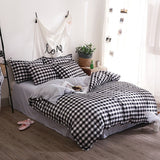 Boxtoday Gift Black Plaid Bedding Set