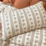 Boxtoday Gift Retro Brown Floral Print Bedding Set