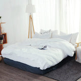 Boxtoday White Washed Cotton Bedding Set