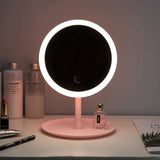 Boxtoday Halo Pink Round Makeup Mirror