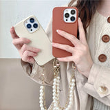 Boxtoday Gift Fall Aesthetic Pearl Chain IPhone Case