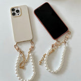 Boxtoday Gift Fall Aesthetic Pearl Chain IPhone Case