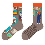 Boxtoday Gift Art Gallery Printed fuzzy socks