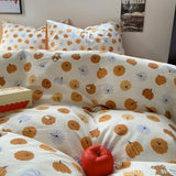 Boxtoday Autumn Pumpkins Print Fall Bedding Set