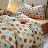 Boxtoday Autumn Pumpkins Print Fall Bedding Set