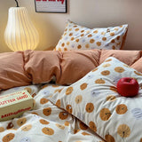 Boxtoday Autumn Pumpkins Print Fall Bedding Set