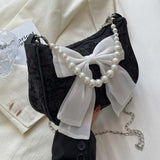 Boxtoday Gift Coquette Pearl Bowknot Bag