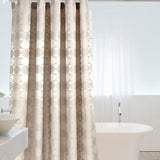 Fashion Elegant Circle Solid Shower Polyester Fabric Thick Waterproof Bath Curtain Mold Simple Bathroom Set Partition Curtain