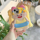 Boxtoday Gift Beach Girl with Braids iPhone Case