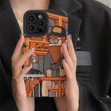 Boxtoday Gift Bearded Man With Dog IPhone Case