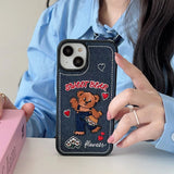 Boxtoday Gift Sweet Bear Embroidery iPhone Case