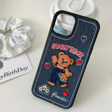 Boxtoday Gift Sweet Bear Embroidery iPhone Case