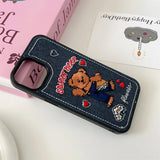 Boxtoday Gift Sweet Bear Embroidery iPhone Case