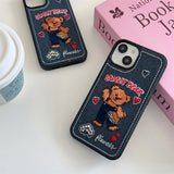 Boxtoday Gift Sweet Bear Embroidery iPhone Case