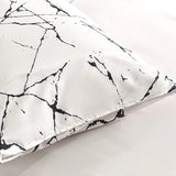 Boxtoday White Stone with Black Veins Bedding Set