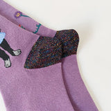 Boxtoday Gift Purple Flower & Cat Aesthetic Socks