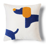 Boxtoday Preppy Blue Tufted Cushion Cover