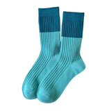 Boxtoday Gift Blue & Green Patterned fuzzy socks