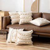 Boxtoday Boho Tassels Tufted Cushion Cover