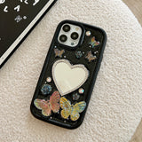 Boxtoday Gift Flower Butterfly Mirror iPhone Case