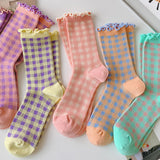 Boxtoday Gift Candy Fairy Plaid Socks