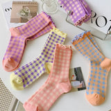 Boxtoday Gift Candy Fairy Plaid Socks