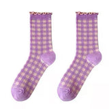 Boxtoday Gift Candy Fairy Plaid Socks