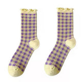 Boxtoday Gift Candy Fairy Plaid Socks