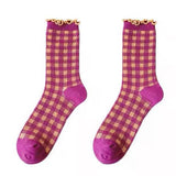 Boxtoday Gift Candy Fairy Plaid Socks