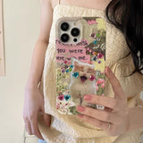 Boxtoday Gift Cat Rhinestone iPhone Case