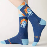 Boxtoday Gift Celestial Sun and Lion Print Socks