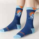 Boxtoday Gift Celestial Sun and Lion Print Socks