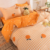 Boxtoday -Fashion Bedding Set Contains Sheet Duvet Cover Pillowcase Modest Country Plant Animals Family Use Full Twin Queen Bed Set 2024