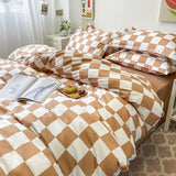 Boxtoday Checkerboard Bedding Set