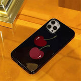 Boxtoday Gift Cherry Black iPhone Case