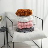 Boxtoday Knitted Chunky Plush Cushion