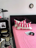 Boxtoday Korean Pink Letter Bedding Set