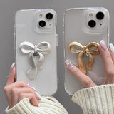 Boxtoday Gift Coquette Metal Bow iPhone Case