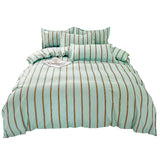 Boxtoday Turquoise Striped Bedding Set