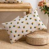 Boxtoday Cute Embroidered Flowers Cushion Cover