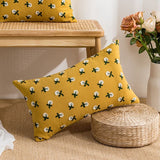 Boxtoday Cute Embroidered Flowers Cushion Cover