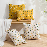 Boxtoday Cute Embroidered Flowers Cushion Cover