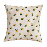 Boxtoday Cute Embroidered Flowers Cushion Cover