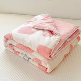 Boxtoday Pink Hearts Print Quilt