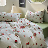 Boxtoday Cute Strawberry Print Bedding Set