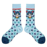 Boxtoday Gift Preppy Cat Print Socks